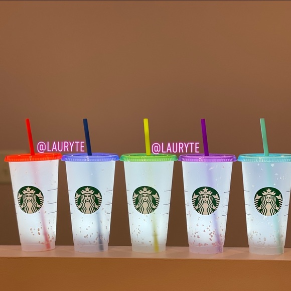 Starbucks Color Changing Confetti Reusable Cups - Picture 4 of 7